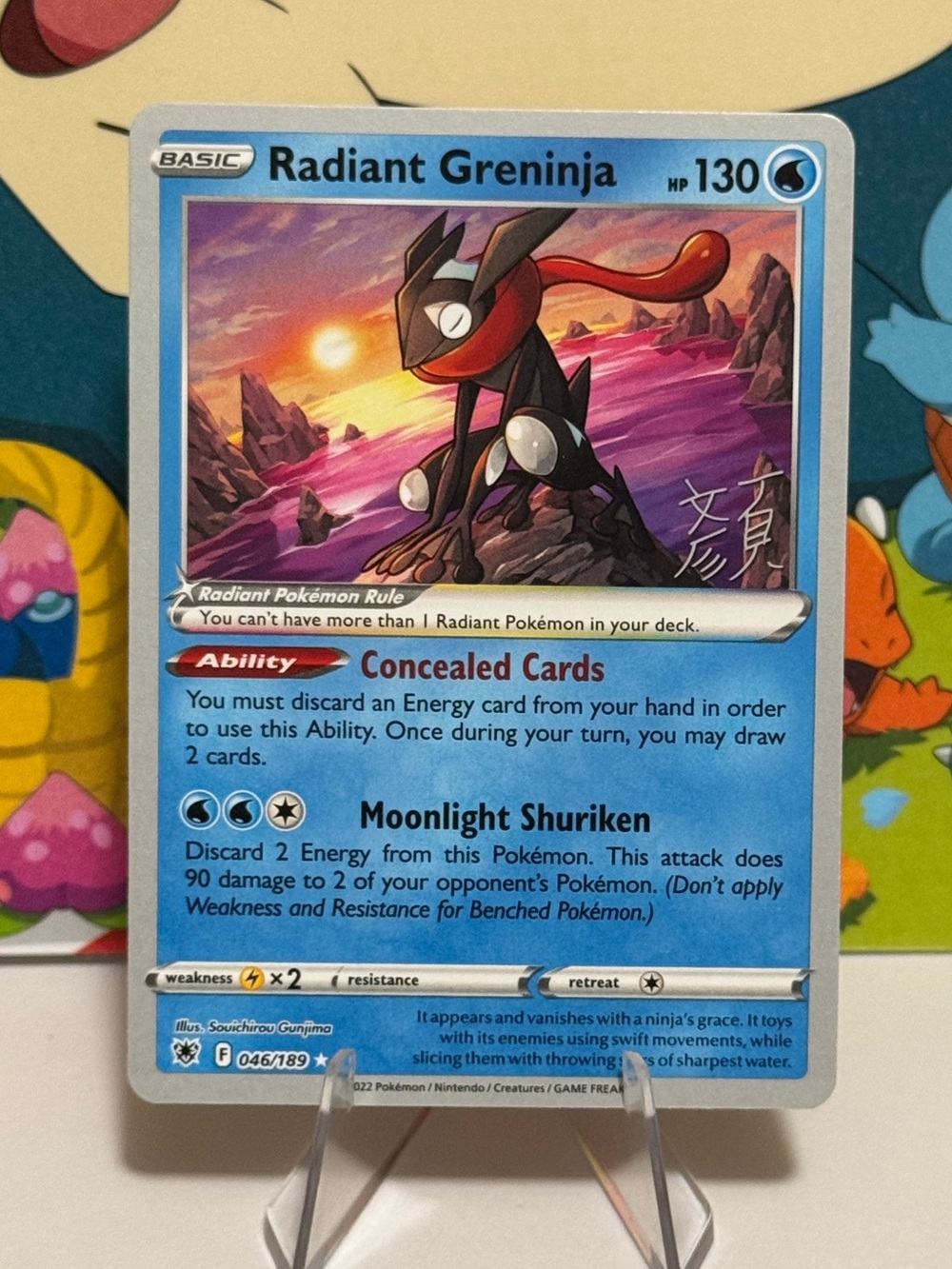Radiant Greninja 046/189 2023 Pokemon World Championship Shao Tong Yen Deck